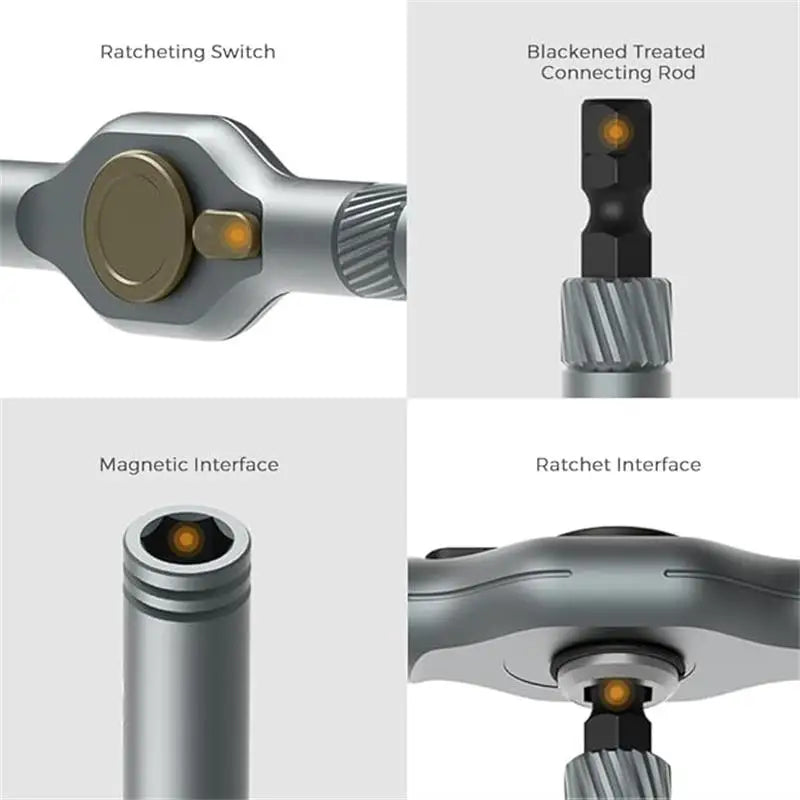 42 in 1 Magnetic Screwdriver Set, Multi Bit Ratchet Driver Portable Repair Tool Kit for Furniture, Computer, Bicycle, DIY