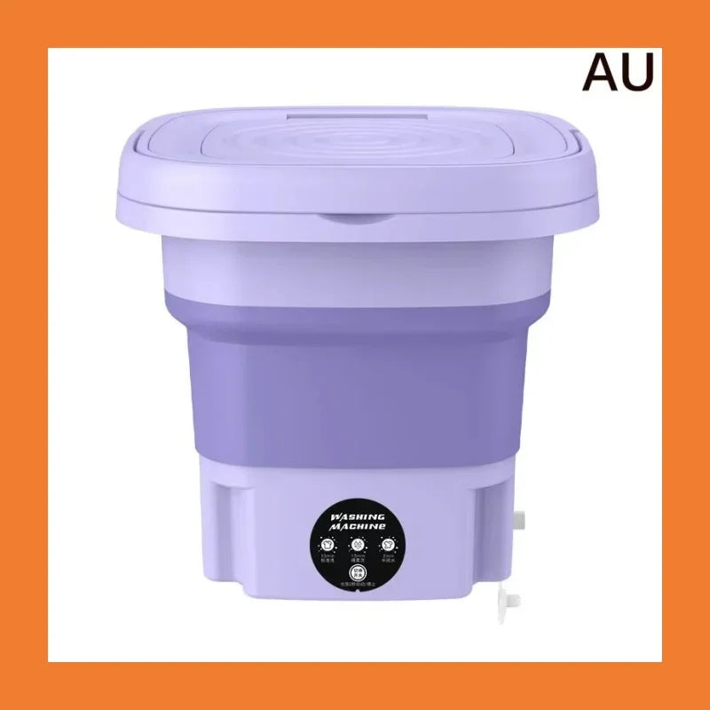 Tidesmit 8L portable foldable washing machine with spin dryer for delicate laundry like socks and underwear