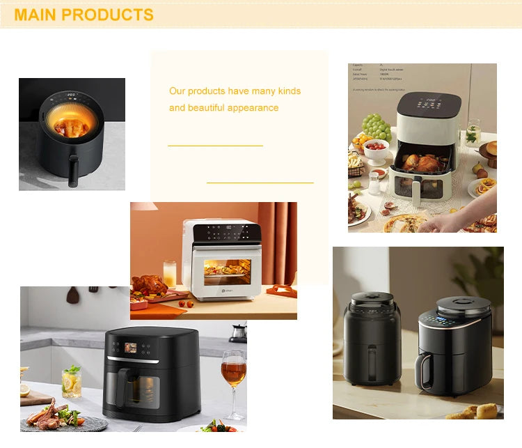 3L 5L 7L Modern Square Air Fryer  Factory Direct Sale Oil-Free Oven Multiple options can be customized for good prices