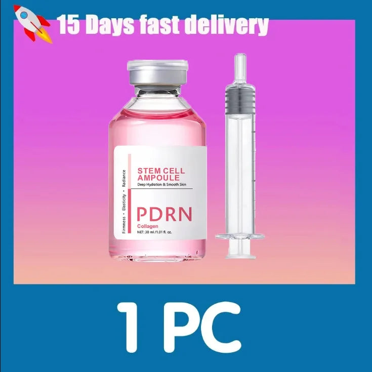 Stem Cell Ampoule Essence, Pink PDRN Ampoule, Collagen Moisturizing Anti-Aging Essence