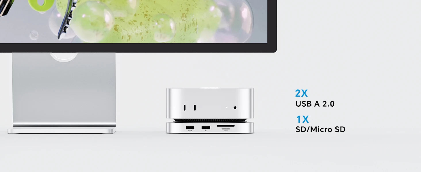 Mac Mini M4 Dock with 4TB SSD Enclosure & 4K HDMI Hub | Tidesmit Tidesmit