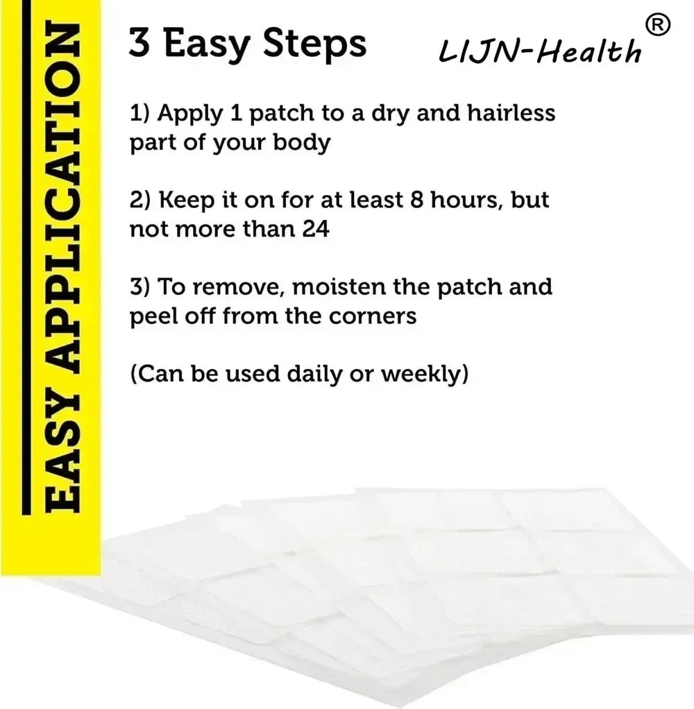 30 Patches Magnesium Triple Complex Transdermal Patches Glycinate, Malate & Citrate - Support Calm, Restful Mood & Muscle