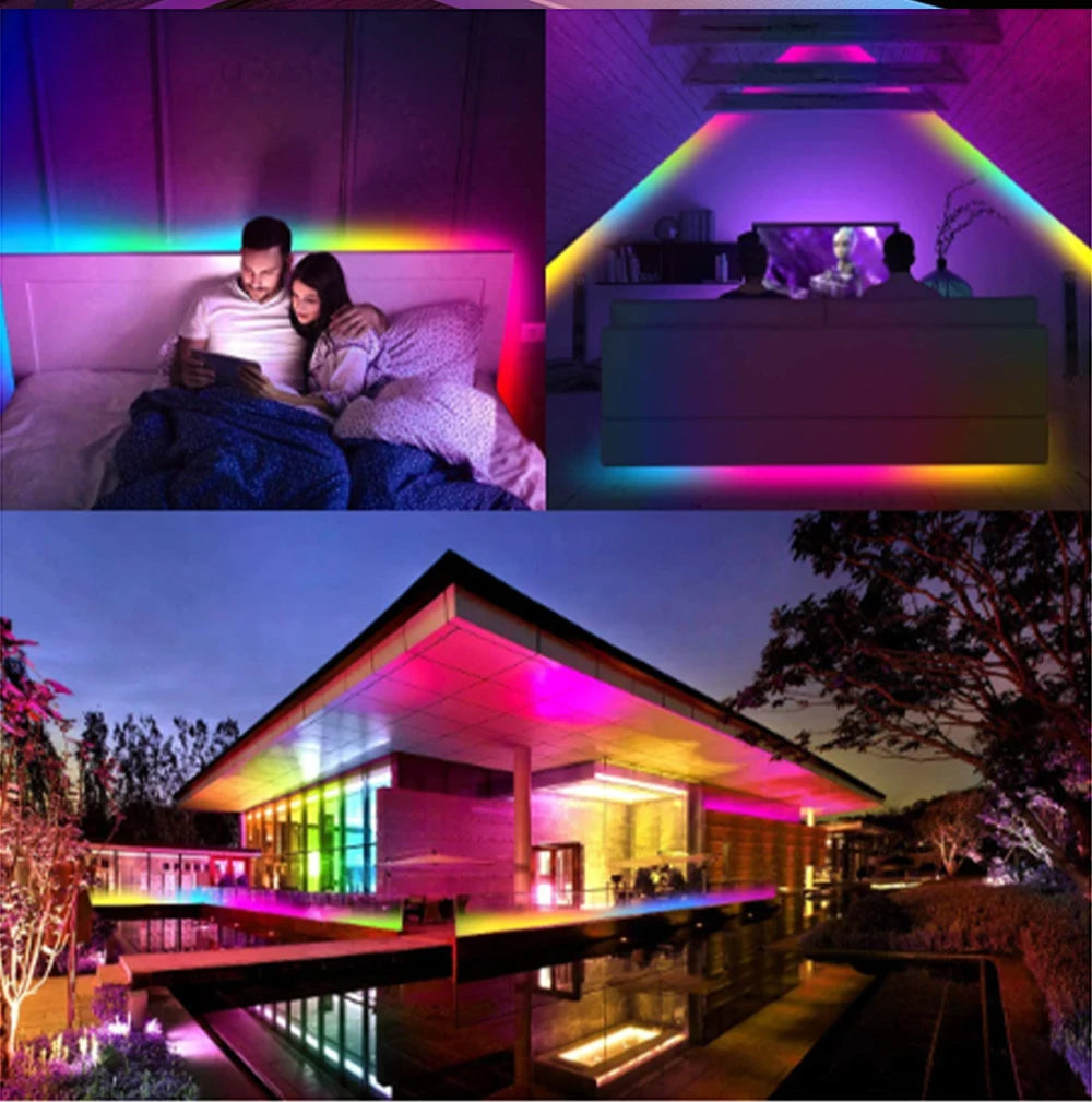 5M 10M 15M 20M Wifi RGBIC LED Strip Light 24V COB WS2811 Pixel Flexible Ribbon FairyNest APP IR Remote Alexa Voice Control Lamp
