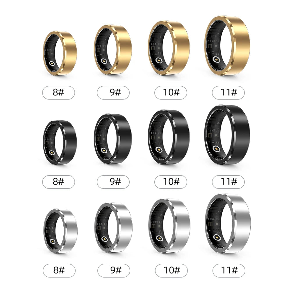 Smart Health Ring: Waterproof Fitness Tracker & Sleep Monitor Tidesmit