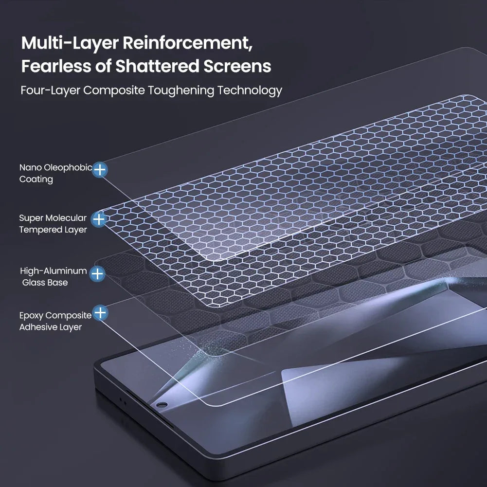 Samsung Galaxy S25 Ultra Tempered Glass Screen Protector - Anti-Scratch 9H Tidesmit