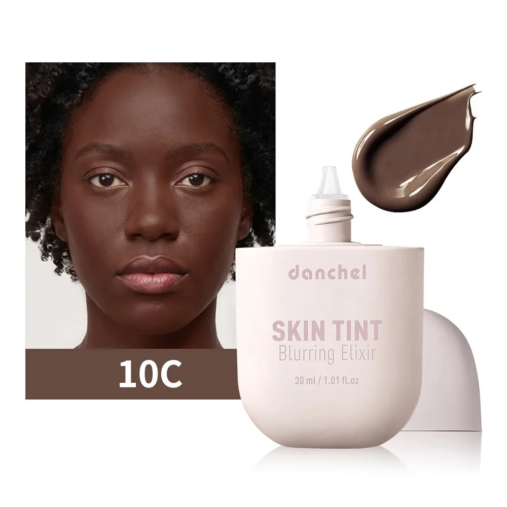 Tidesmit Skin Tint Blurring Elixir Foundation 37 long lasting hydrating face makeup texture close-up