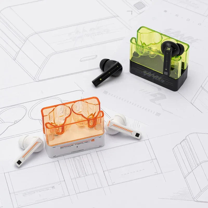 MOONDROP Space Travel 2 earphone HiFi Noise-Canceling TWS wiress Bluetooth 6.0 ANC Low-latency Game Mode SBC/AAC gaming headset Tidesmit