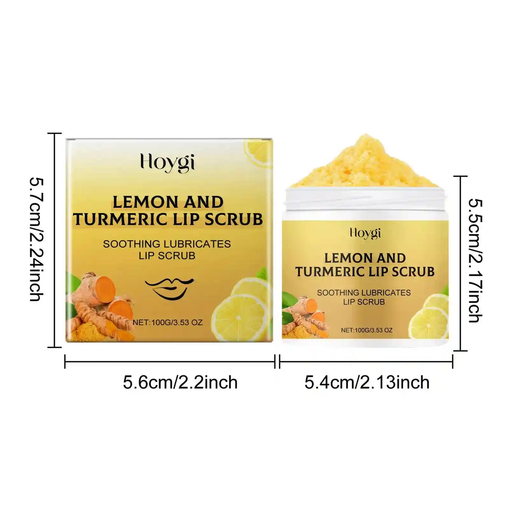 Turmeric Lemon Lip Scrub for Smoothing and Deep Hydration Lip Care Tidesmit