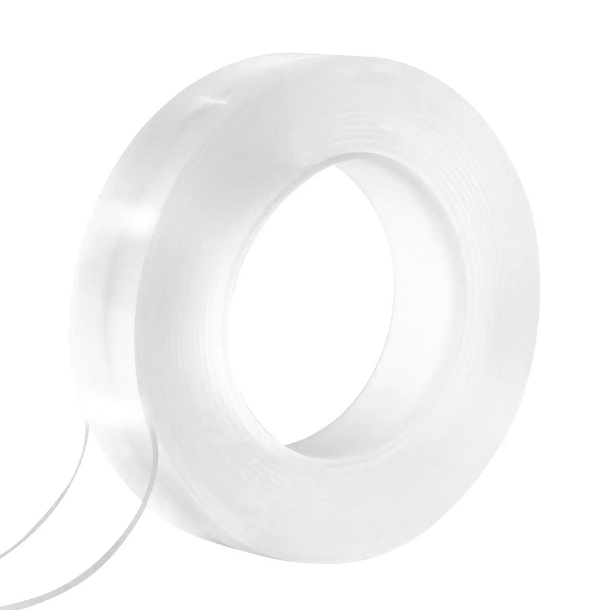 Heavy Duty 16 ft Long Double Sided Tape Nano Clear Cloth Wall Tape with Strong Adhesive Reusable and Removable