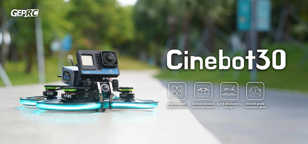 GEPRC Cinebot30 3-Inch FPV Drone 6S HD Vista Nebula Pro System Tidesmit