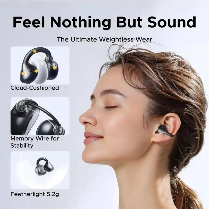 Wireless Headphones with 30H Playtime and 4 Mic Hands-Free Calls Tidesmit