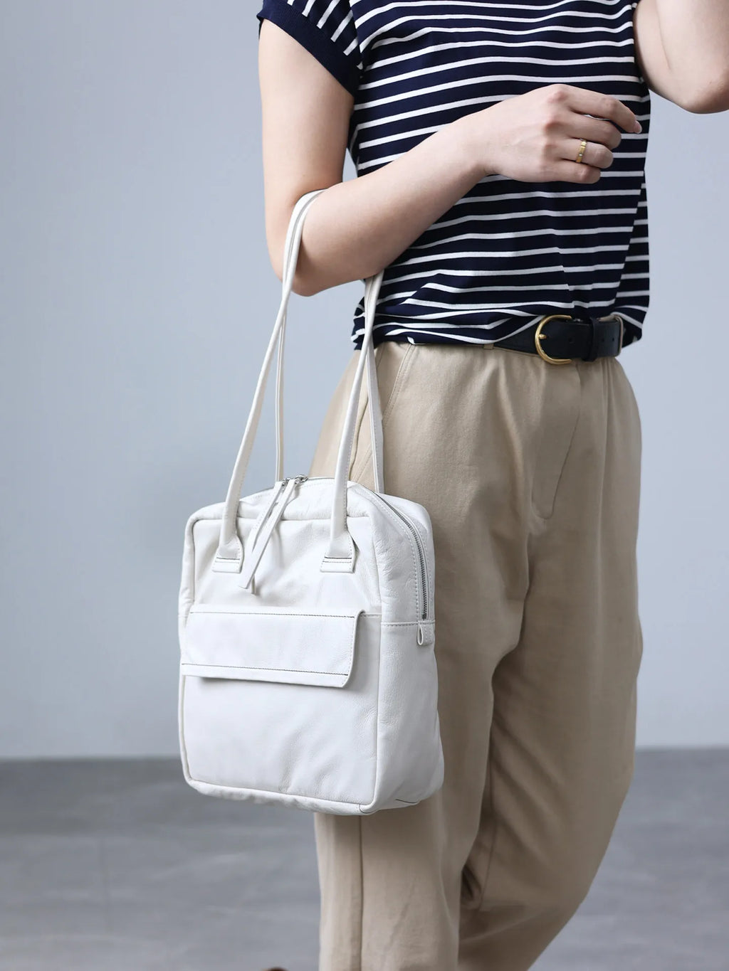 Soft Genuine Leather Women Single Shoudler Bags Small Size Zipper Tote Fashion Versatile Handbag Luxury Design