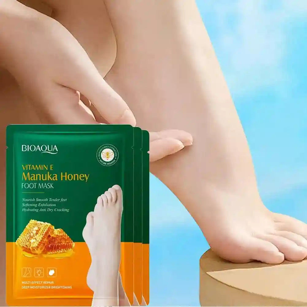 Vitamin E Foot Mask with Manuka Honey for Salon-Quality Soft Skin Scrubs Treatments Tidesmit