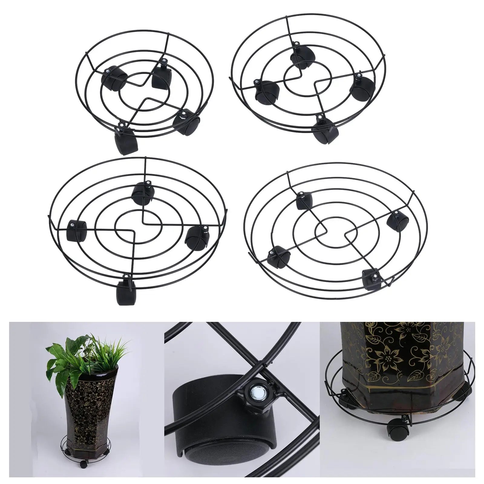 Plant Trolley on Wheels Heavy Duty Plant Stand with Wheels for Large Potted Trees Large Pots Plant Pot Indoor Large Vases