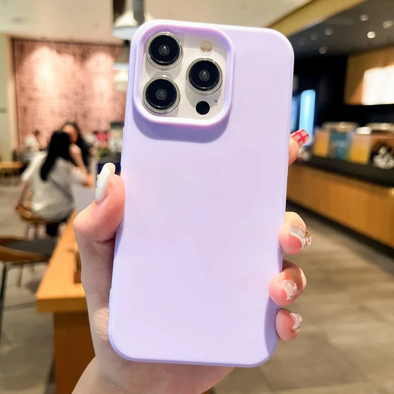 iPhone 16 Pro Max Case: Shock-Absorbing Military-Grade Matte Bumper Cover Purple Tidesmit