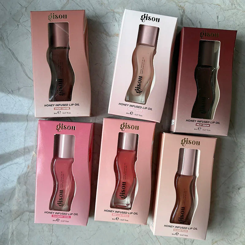 Plumping Lip Oil Gloss - Hydrating Tinted Treatment & Sheer Tint Lip Care Tidesmit