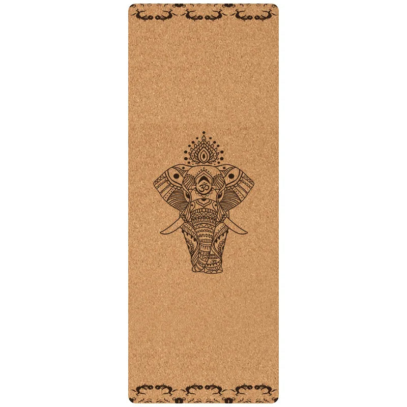 Non-slip Grab Shock Absorption Thickened Men's Yoga Sports Fitness Cork Folding Towel Yoga Mat