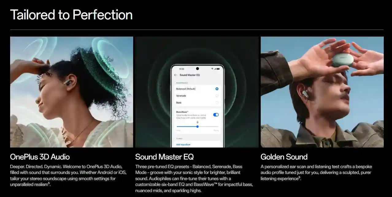 OnePlus Buds 4 Wireless Earbuds | 55dB ANC & 45Hr Battery | Zen Green Tidesmit