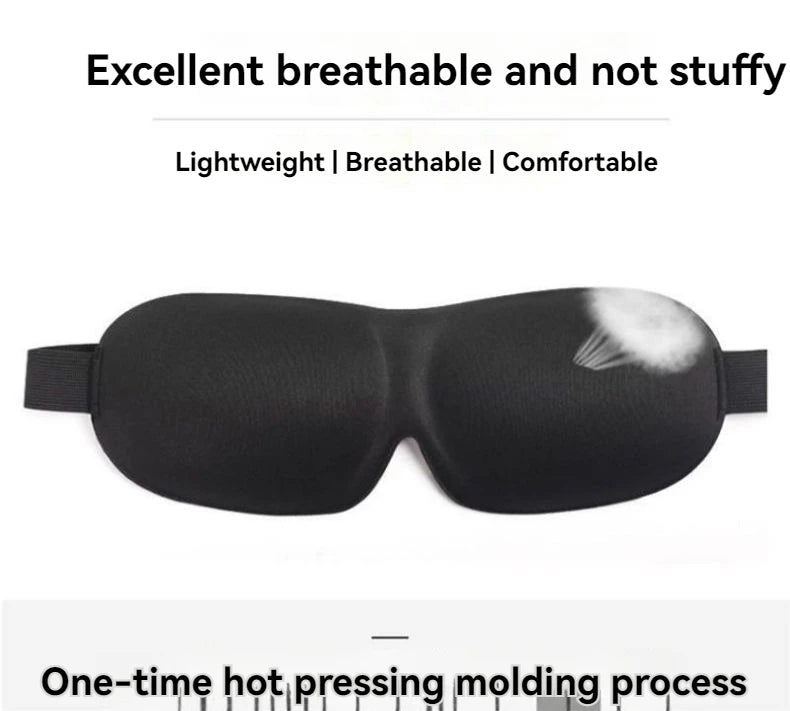3D Non-Marking Three-Dimensional Eye Mask Without Nose Simple Solid Color Blackout Sleep Students Lunch Break Eye Masks