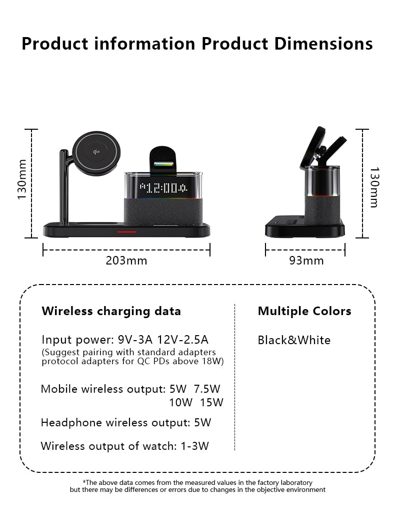 Tidesmit 3-in-1 Qi2 Wireless Charging Station for MagSafe Devices Tidesmit