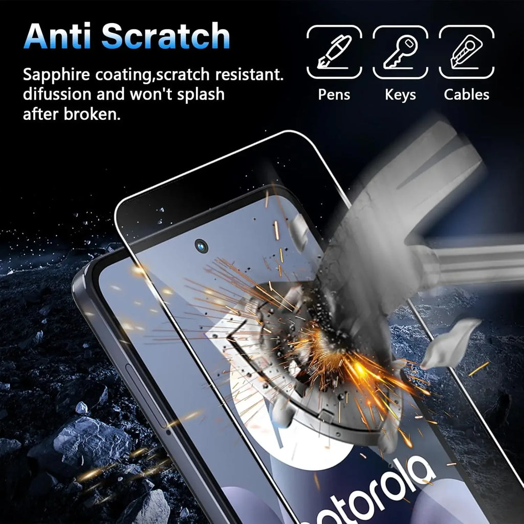 Motorola Moto G86 Tempered Glass Screen Protector 2-Pack - Case-Friendly Tidesmit