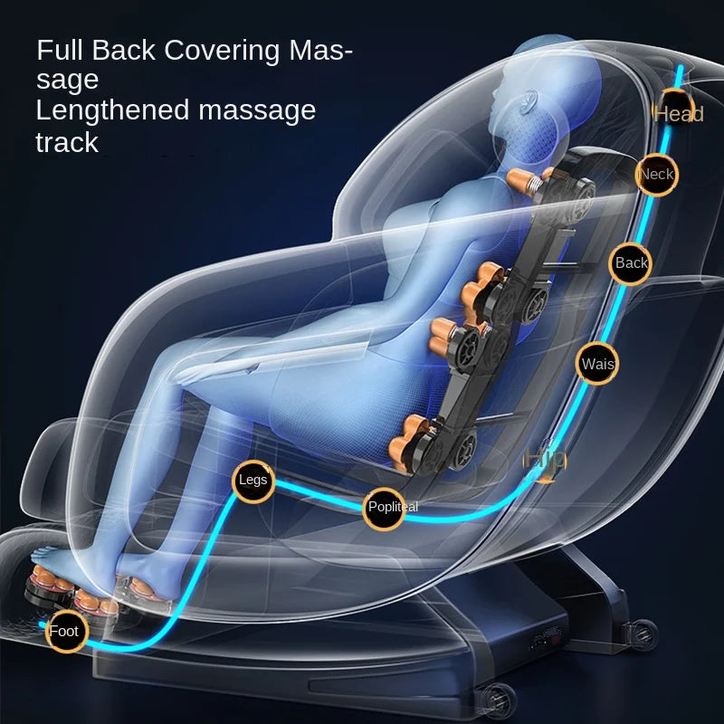 Shiatsu Full Body Massage Chair with Heat Therapy and 3D Rollers Massage Chairs Tidesmit