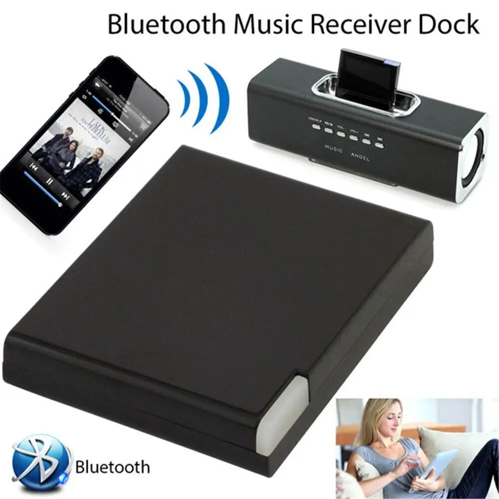 Bluetooth 30 Pin Audio Receiver for 30-Pin Docking Stations Tidesmit