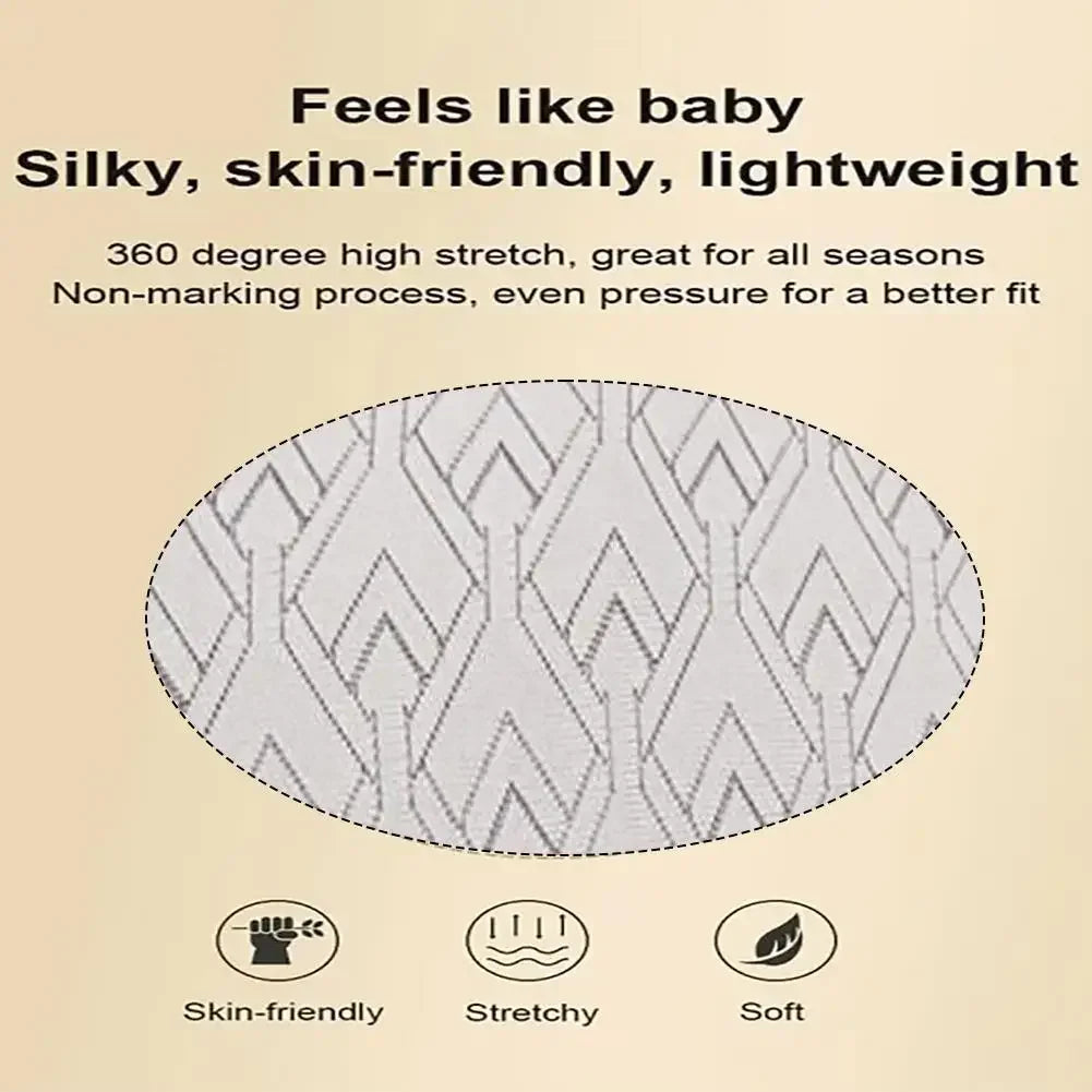 Close-up of a white, silky V-line slimming mask material featuring a geometric, diamond-patterned texture.
