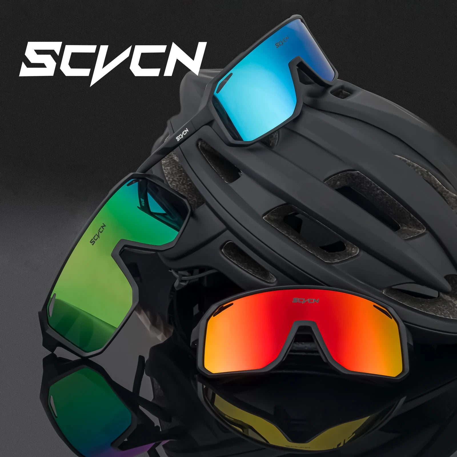 SCVCN Cycling Glasses Outdoor Sports Bicycle Sunglasses Women Road Bike Glasses Men MTB Cycling Sunglasses
