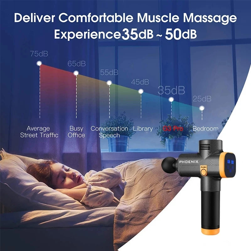 Deep Tissue Massage Gun for Muscle Recovery, 6 Heads - Tidesmit Body Shaping Massage Equipment Tidesmit