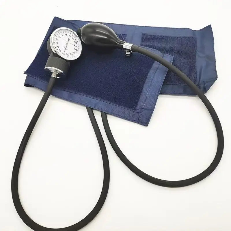 Aneroid Sphygmomanometer with Stethoscope Manual Arm-Type Blood Pressure Monitor 2-in-1 Kit for Teaching Heart Rate Monitoring