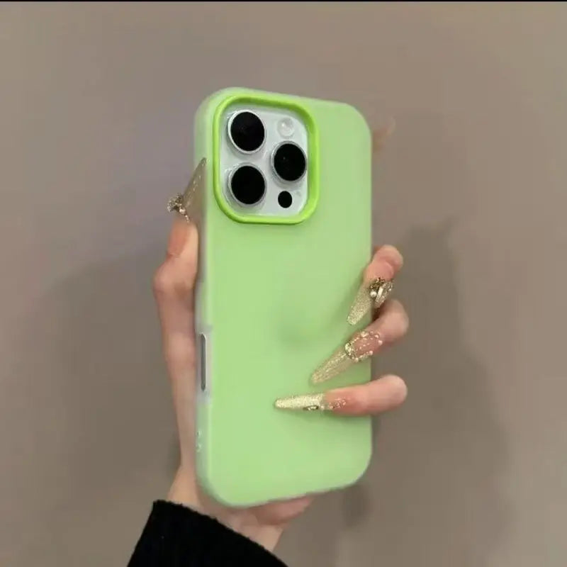 iPhone 17 Pro Max Case Soft Matte Silicone Shockproof Slim Fit Cover Green Tidesmit