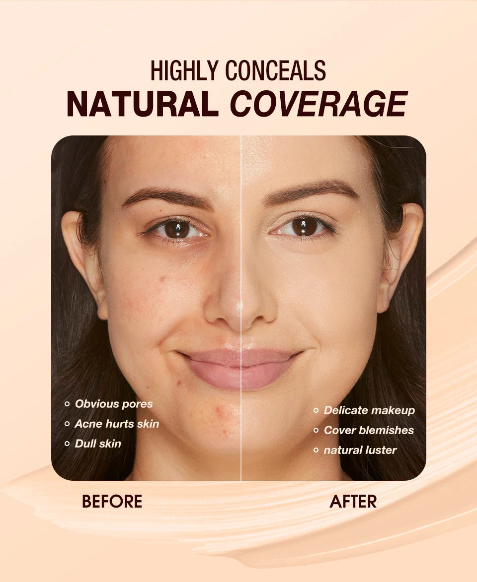 Tidesmit matte waterproof face concealer for dark circles and foundation base texture close-up