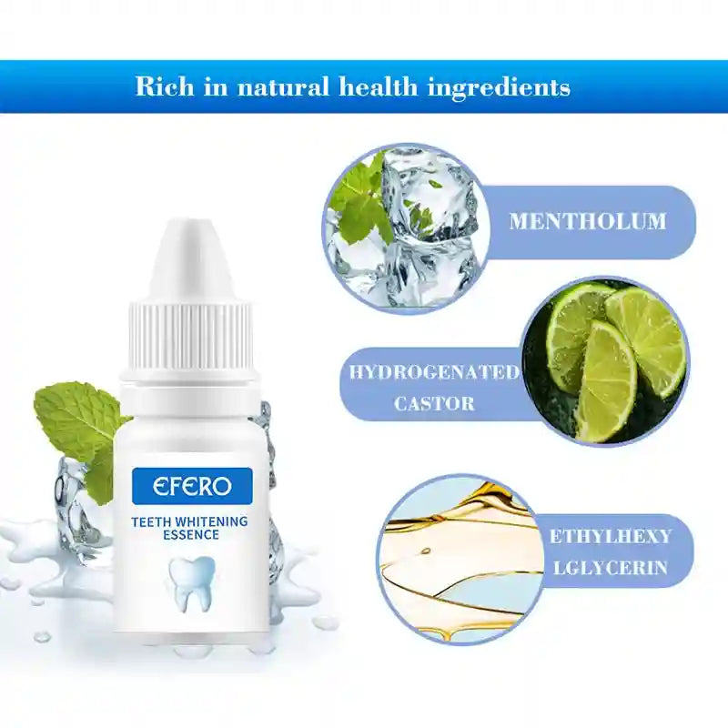 Tidesmit teeth whitening serum gel removing plaque and yellow smoke stains for fresh breath and oral hygiene