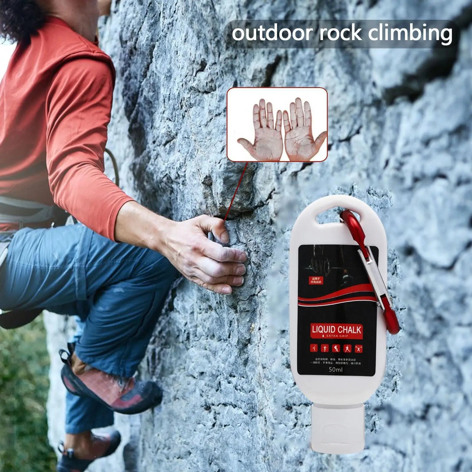 Sports Liquid Magnesium Powder 30ml/50ml/100ml Sweat-Resistant Workout Grip Powder Anti-slip Fitness Lifting Grip C Halk
