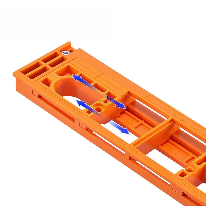 Adjustable Hinge Routing Jig Invisible Door Hinge Mortising Template Precision Woodworking Locator for Door Hinge Installation