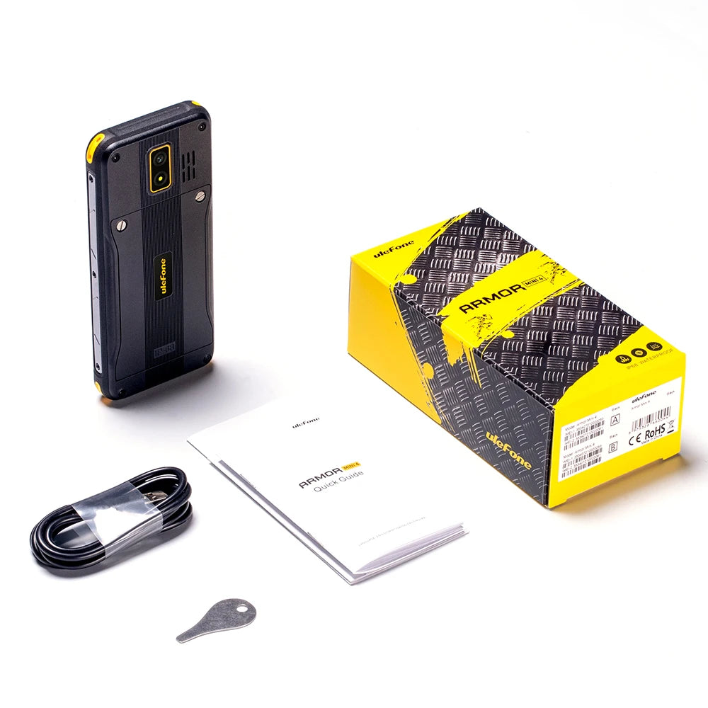 Ulefone Armor Mini 4 Rugged 64MB RAM 128MB ROM 2.8 inch Unisoc T117 2MP Rear Camera 2100mAh Battery 4G Global Version