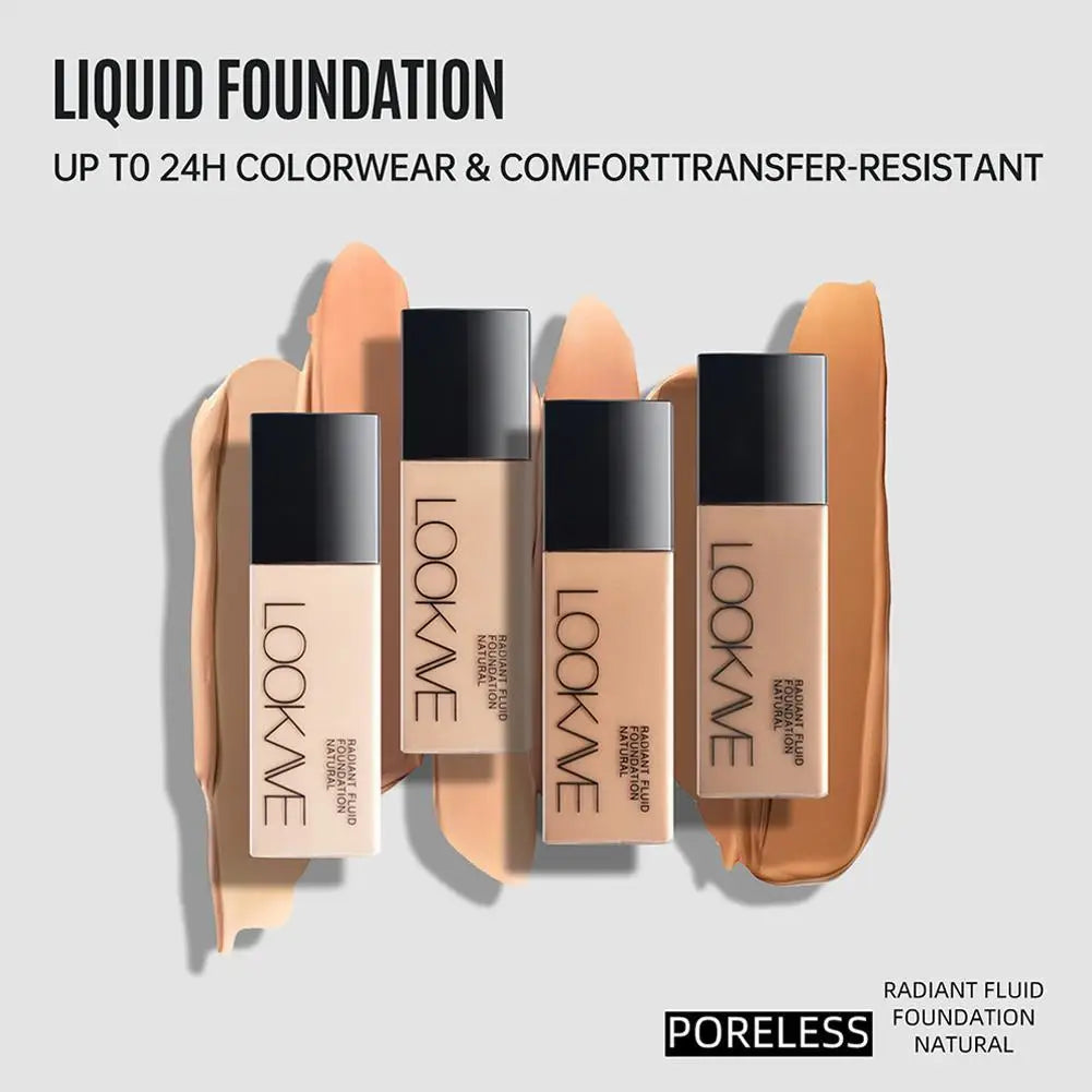 Tidesmit full coverage long lasting liquid foundation with natural matte finish for flawless face makeup