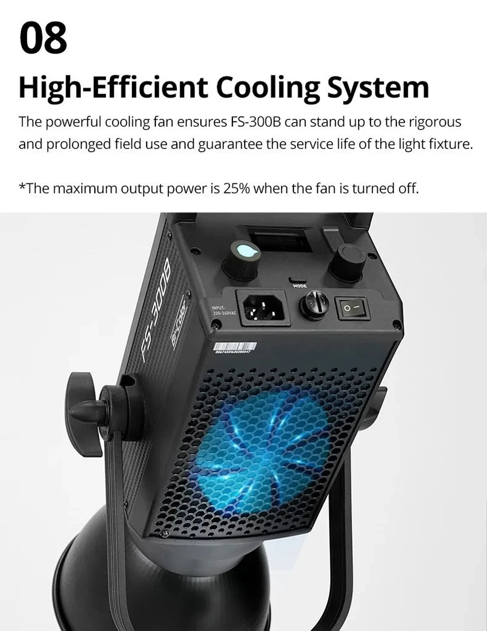 Nanlite FS-300B Bi-Color LED Video Light 350W Studio Lighting Tidesmit
