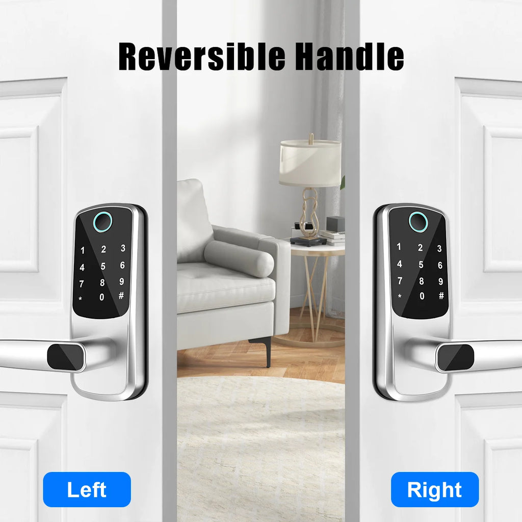 TTLOCK Wifi Electronic Smart Door Lock With Biometric Fingerprint / Password /Smart Card  / Key Unlock/ USB Emergency Charger