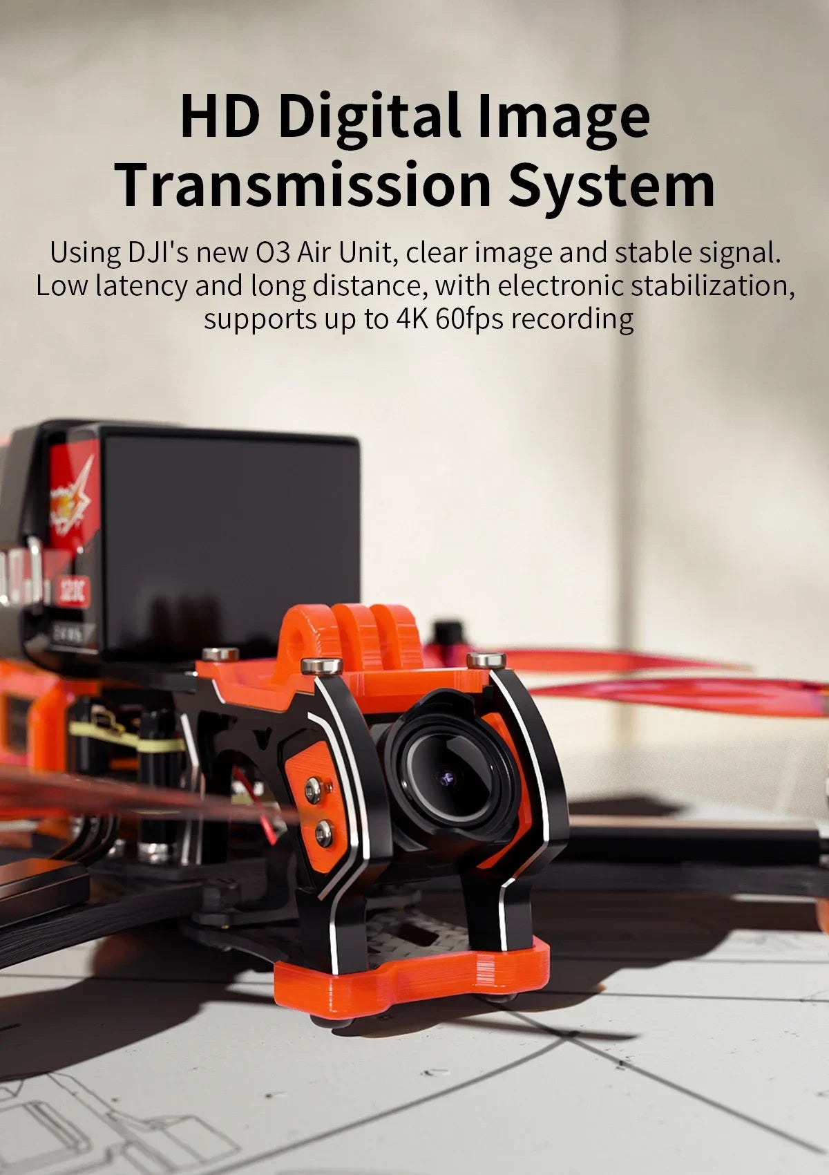 GEPRC Mark5 O3 HD 5-Inch FPV Drone 6S TBS Nano Orange Tidesmit