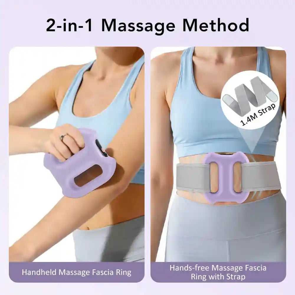 Fascia Gun Portable Deep Tissue Massager Belt - Purple | Tidesmit Fascia Gun Tidesmit