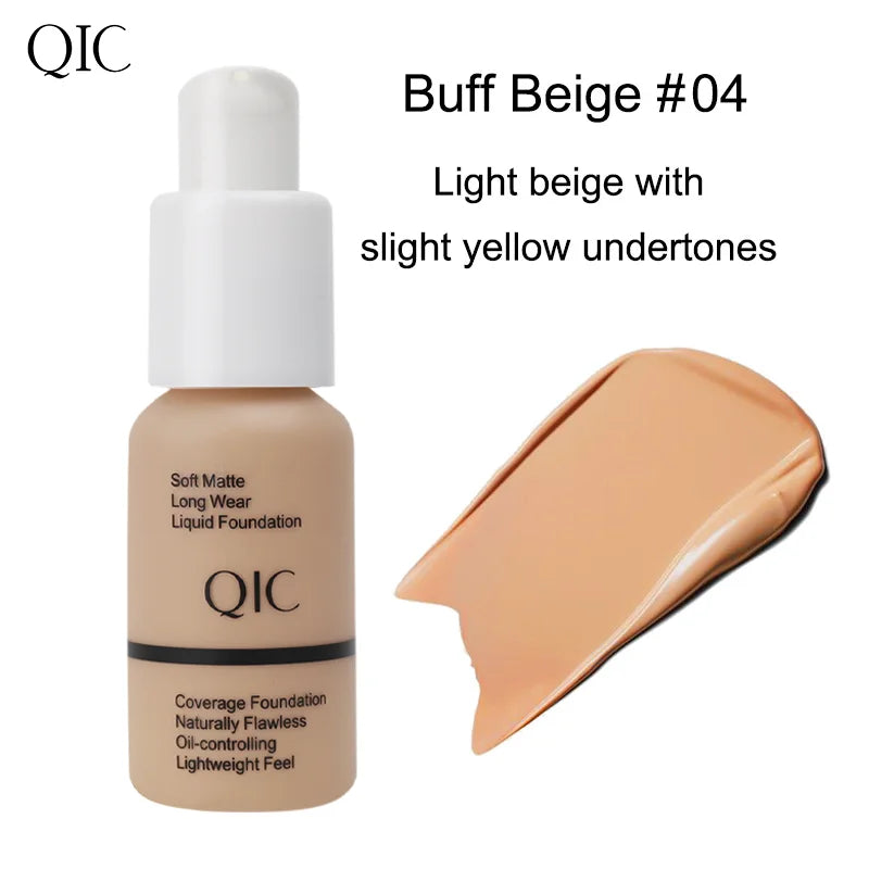 Tidesmit matte liquid foundation for face oil-control waterproof long-lasting concealer texture close-up 30ml