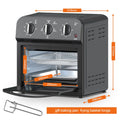 Family Size Air Fryer Toaster Oven Combo,13QT,360° Hot Air Circulation for Healthy Oil-Free Cooking, Multifunctional Convection Contertop Oven, Adjustable Time & Temp Control