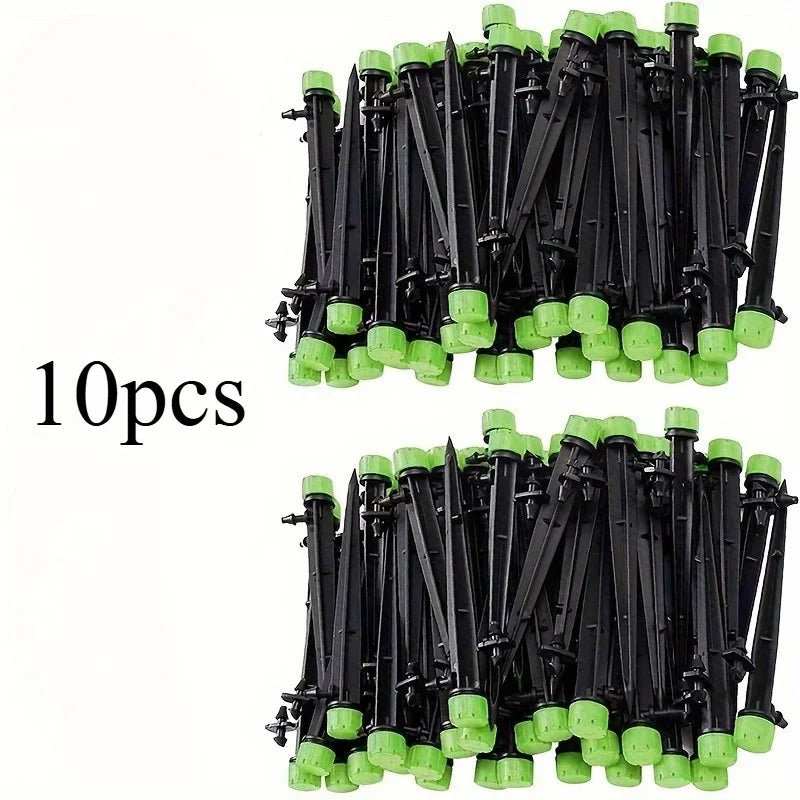 Drip Emitters Perfect for Tube PE Pipe,Adjustable 360 Degree Water Flow Irrigation Drippers on Stake for Flower Bed,Garden, Lawn