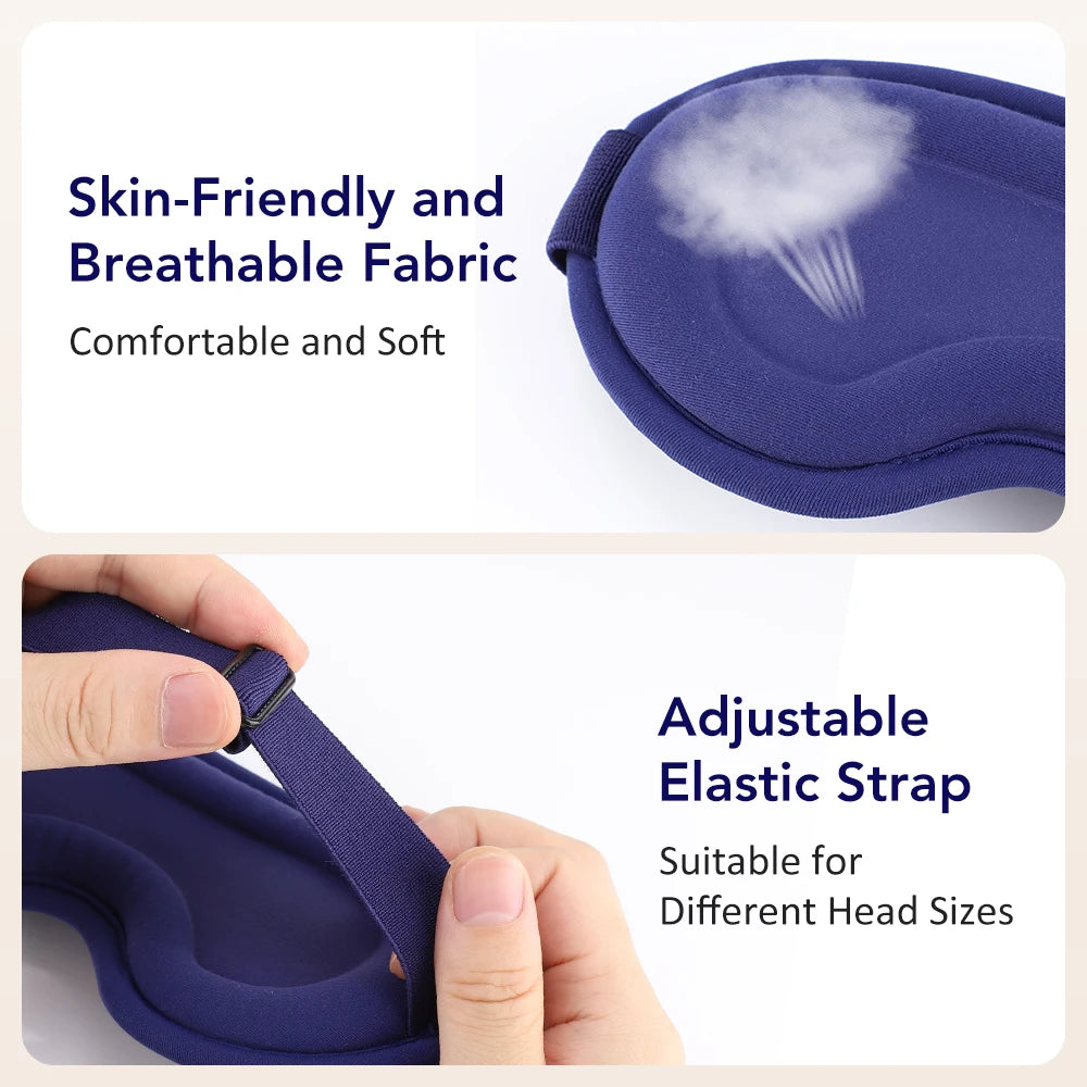 Electric Steam Eye Mask with 3D Vibration Massage and Heat Therapy Relaxation Treatment Tidesmit