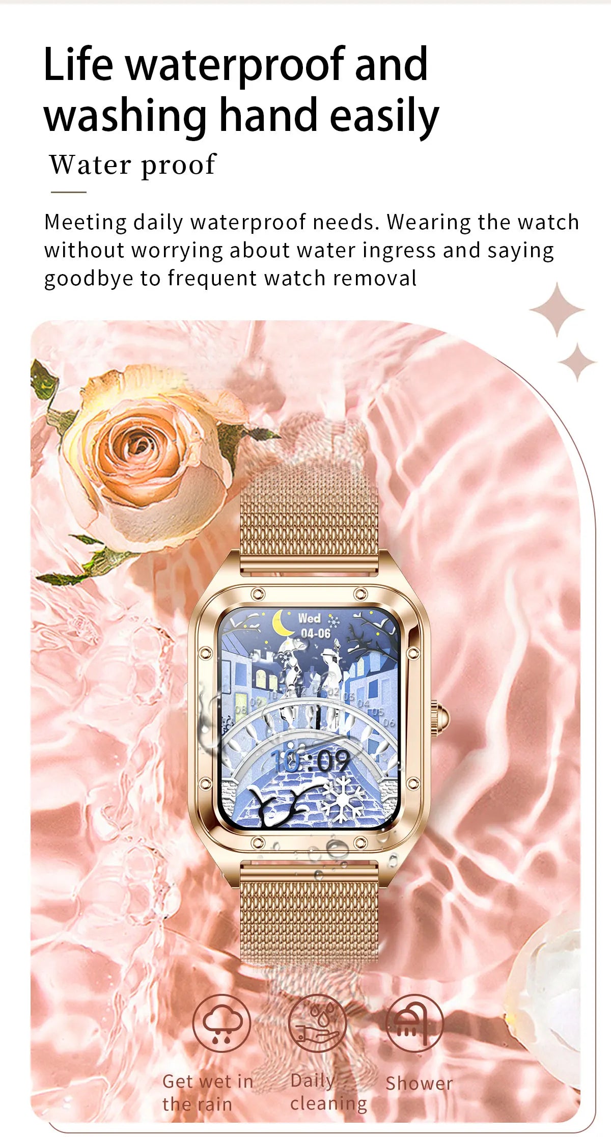 2026Ultra Thin Fashion Smart Watch For Women Screen Always Display Time Sports Bracelet Bluetooth Call 1.59" AMOLED Woman Watch