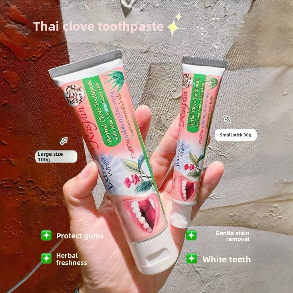 Tidesmit RASYAN teeth whitening toothpaste for removing coffee and smoke stains and bad breath treatment.