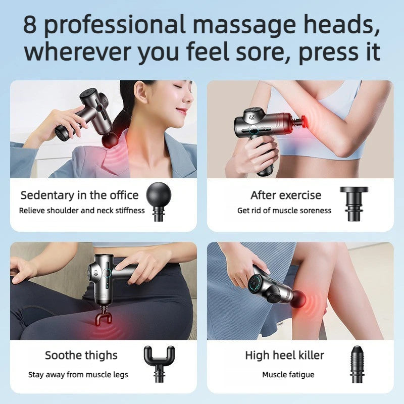 Tidesmit Muscle Massage Gun: Deep Tissue Percussive Therapy Device Fascia Gun Tidesmit