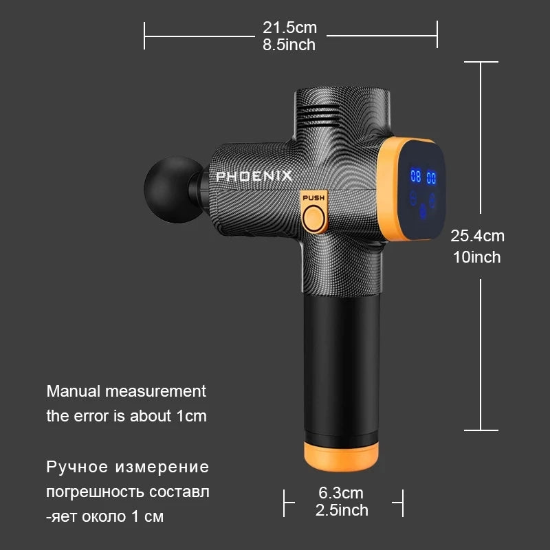 Deep Tissue Massage Gun for Muscle Recovery, 6 Heads - Tidesmit Body Shaping Massage Equipment Tidesmit